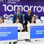 Токаев открыл инновационную IT-школу Tomorrow School в Костанае в ходе телемоста